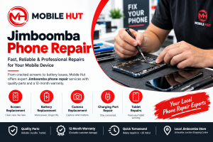 Jimboomba phone repair technician repairing a smartphone at Mobile Hut